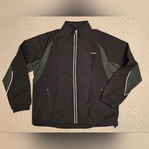 LLBean Lightweight Bicycling Shell, Mens L (black).